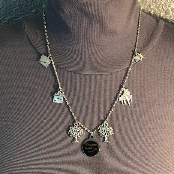 Elizabeth Bennet's Necklace Handmade Pride and Prejudice Jane Austen Charms - Picture 7 of 16